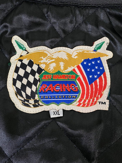 【中古品】【メンズ】  JEFF HAMILTON ジェフハミルトン NASCAR 50TH ANNIVERSARY RACING JACKET アウター 146-250303-AS-5-min サイズ：XXL カラー：ブラック/ホワイト 万代Net店