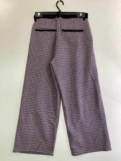 【中古品】【メンズ】 GRAMB CHECK PANTS グラム ウール混 チェックパンツ ボトムス 153-250318-yn-13-min サイズ：M カラー：ボルドー/ライトブルー 万代Net店