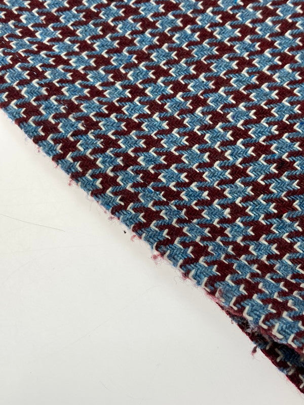 【中古品】【メンズ】 GRAMB CHECK PANTS グラム ウール混 チェックパンツ ボトムス 153-250318-yn-13-min サイズ：M カラー：ボルドー/ライトブルー 万代Net店