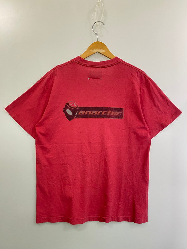 【現状渡し品】【メンズ】 ANARCHIC ADJUSTMENT アナーキックアジャストメント ALIEN PRINT TEE ショートスリーブ 146-250308-AS-11-min カラー：ピンク 万代Net店