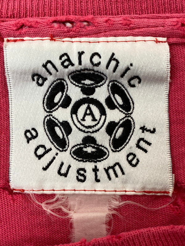 【現状渡し品】【メンズ】 ANARCHIC ADJUSTMENT アナーキックアジャストメント ALIEN PRINT TEE ショートスリーブ 146-250308-AS-11-min カラー：ピンク 万代Net店