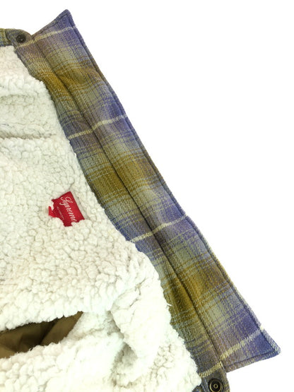 【中古品】【メンズ】 Supreme シュプリーム 22AW SHEARLING LINED FLANNEL SHIRT 22秋冬 シアリング ライニング フランネル シャツ 149-251109-rt-02-tag サイズ：L カラー：マルチカラー 万代Net店