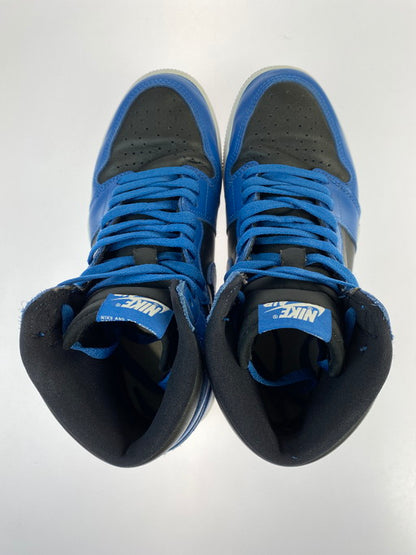 【中古品】【メンズ/レディース】  NIKE ナイキ 555088-404 AIR JORDAN 1 RETRO HIGH OG エアジョーダン ワン レトロ ハイ DARK MARINA BLUE スニーカー シューズ 靴 本体のみ 160-250312-cn-14-min サイズ：26cm カラー：ダークマリーナブルー/ブラックーホワイト 万代Net店