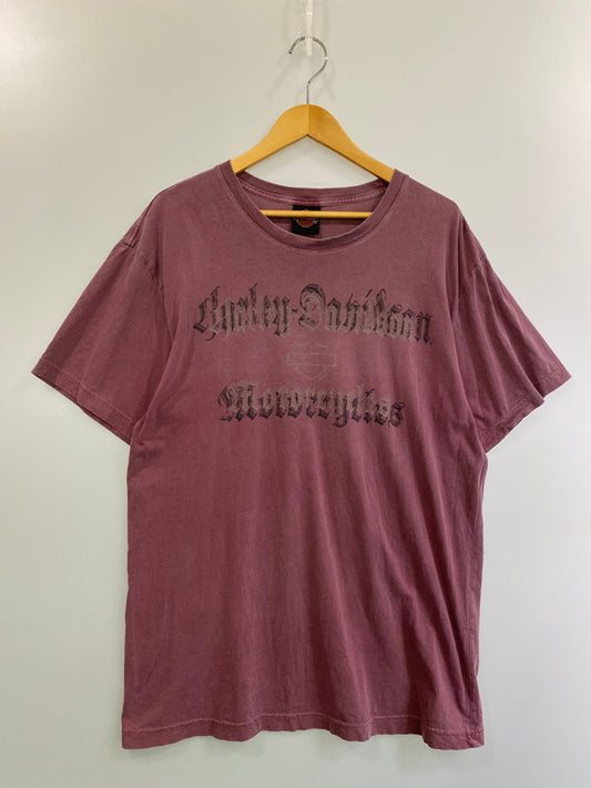 【中古品】【メンズ】 HARLEY DAVIDSON ハーレーダビッドソン c2009 PRINT TEE プリント Tシャツ トップス 146-250319-jt-33-min サイズ：L カラー：パープル 万代Net店