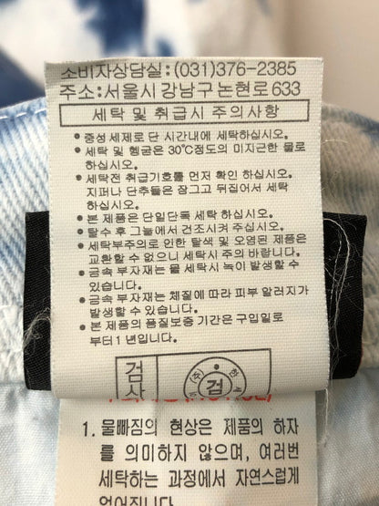 【中古品】【メンズ】 NBA エヌビーエー BLEACH DENIM SHORTS ブリーチ デニムショーツ メンズ ボトムス 157-260411-KS-28-min サイズ：76 カラー：ホワイト/ブルー 万代Net店