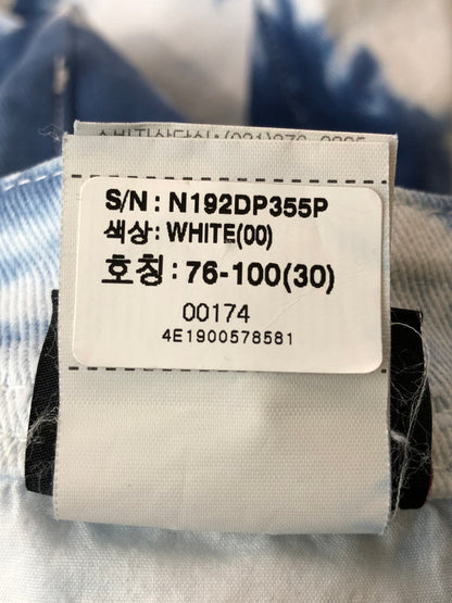 【中古品】【メンズ】 NBA エヌビーエー BLEACH DENIM SHORTS ブリーチ デニムショーツ メンズ ボトムス 157-260411-KS-28-min サイズ：76 カラー：ホワイト/ブルー 万代Net店