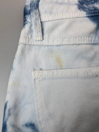 【中古品】【メンズ】 NBA エヌビーエー BLEACH DENIM SHORTS ブリーチ デニムショーツ メンズ ボトムス 157-260411-KS-28-min サイズ：76 カラー：ホワイト/ブルー 万代Net店