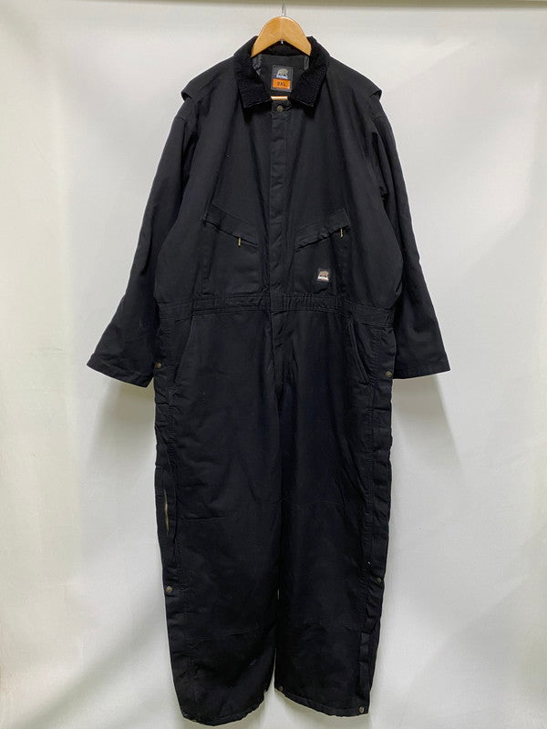 【中古品】【メンズ】 BERNE ベルン ダック地 キルティング オールインワン 146-260408-zi-06-min サイズ：3XL カラー：ブラック 万代Net店