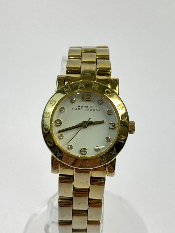 【中古品】【レディース】 MARC JACOBS マークジェイコブス MBM3057 クオーツ アナログ腕時計 198-250522-yn-06-min カラー：ゴールド 万代Net店