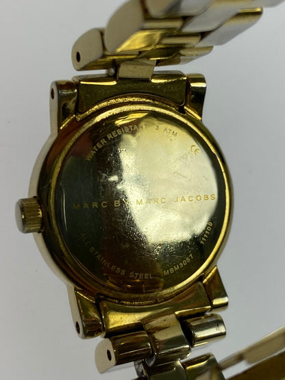 【中古品】【レディース】 MARC JACOBS マークジェイコブス MBM3057 クオーツ アナログ腕時計 198-250522-yn-06-min カラー：ゴールド 万代Net店