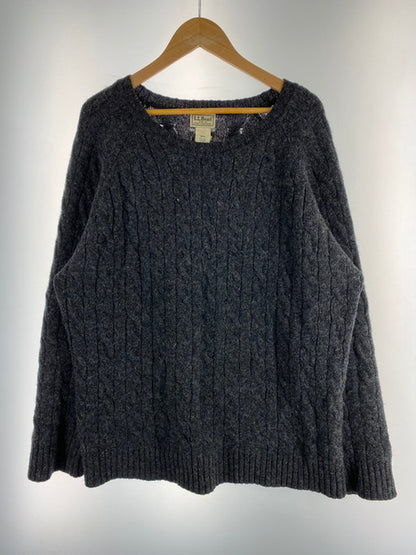 【現状渡し品】【メンズ】 WOOL KNIT ウール ニット セーター メンズ トップス 146-250321-em-33-min サイズ：L カラー：ダークグレー 万代Net店