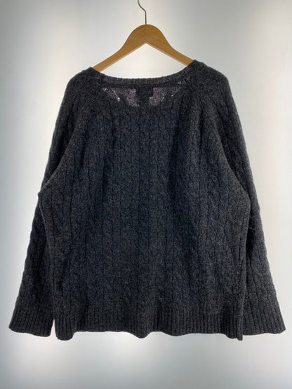 【現状渡し品】【メンズ】 WOOL KNIT ウール ニット セーター メンズ トップス 146-250321-em-33-min サイズ：L カラー：ダークグレー 万代Net店