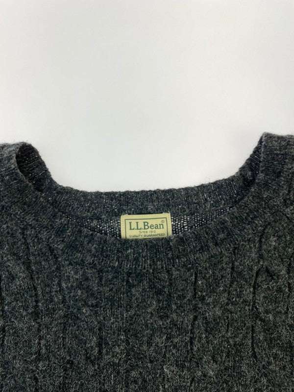 【現状渡し品】【メンズ】 WOOL KNIT ウール ニット セーター メンズ トップス 146-250321-em-33-min サイズ：L カラー：ダークグレー 万代Net店