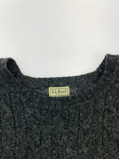 【現状渡し品】【メンズ】 WOOL KNIT ウール ニット セーター メンズ トップス 146-250321-em-33-min サイズ：L カラー：ダークグレー 万代Net店