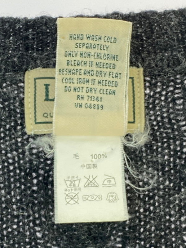 【現状渡し品】【メンズ】 WOOL KNIT ウール ニット セーター メンズ トップス 146-250321-em-33-min サイズ：L カラー：ダークグレー 万代Net店