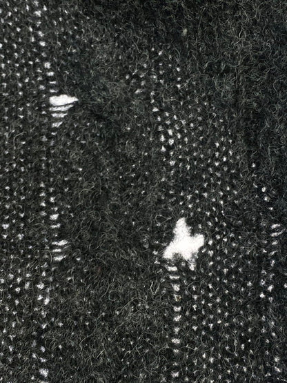 【現状渡し品】【メンズ】 WOOL KNIT ウール ニット セーター メンズ トップス 146-250321-em-33-min サイズ：L カラー：ダークグレー 万代Net店