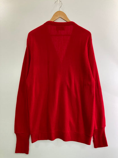 【中古品】【メンズ】 IZOD アイゾッド 90S USA製 LS CARDIGAN 長袖 カーディガン メンズ 90年代 アメリカ製 ワンポイントロゴ 146-250316-em-16-min サイズ：L カラー：レッド 万代Net店
