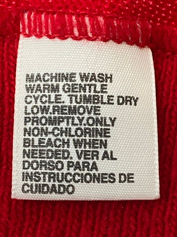 【中古品】【メンズ】 IZOD アイゾッド 90S USA製 LS CARDIGAN 長袖 カーディガン メンズ 90年代 アメリカ製 ワンポイントロゴ 146-250316-em-16-min サイズ：L カラー：レッド 万代Net店
