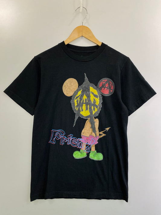 【中古品】【メンズ】 TRAVIS SCOTT×SAINT MICHAEL トラヴィススコットユートピア x セントマイケル UTOPIA TEE ユートピア Tシャツ トップス 半袖Tシャツ 142-250319-jt-13-min サイズ：S カラー：ブラック 万代Net店