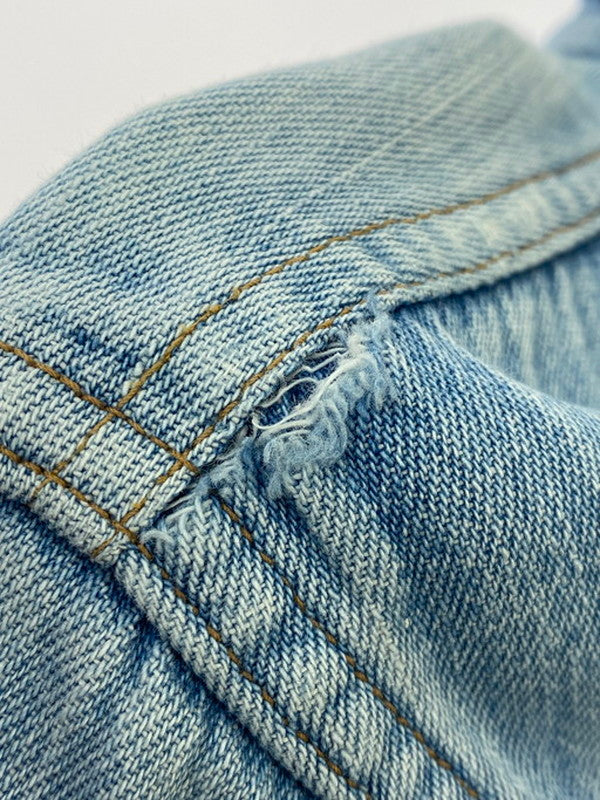 【現状渡し品】【メンズ】 60S DENIM SHIRT 60年代 デニムシャツ 長袖 メンズ トップス 146-250321-em-34-min カラー：インディゴブルー 万代Net店