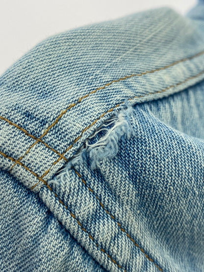 【現状渡し品】【メンズ】 60S DENIM SHIRT 60年代 デニムシャツ 長袖 メンズ トップス 146-250321-em-34-min カラー：インディゴブルー 万代Net店