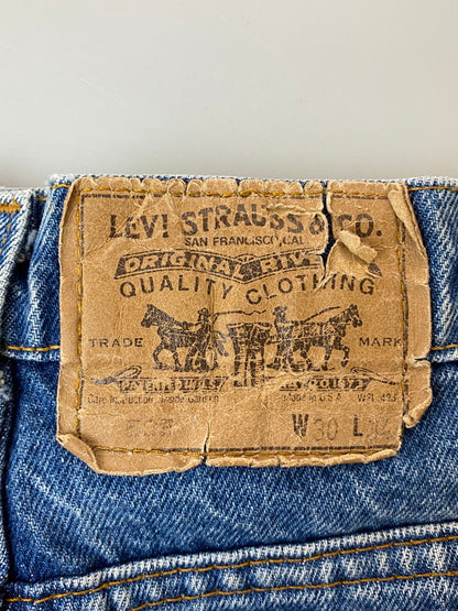 【現状渡し品】【メンズ】 Levi's リーバイス 90S 505 DENIM PANT 90年代 デニムパンツ メンズ ボトムス ジーパン ジーンズ 157-250125-em-25-min サイズ：W30×L34 カラー：インディゴブルー 万代Net店