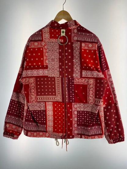 【中古美品】【メンズ】 MINDSEEKER マインドシーカーBANDANA COACH JACKET MS-19AW-JKT07 バンダナ コーチジャケット メンズ アウター 142-250321-em-26-min サイズ：Ｍ カラー：レッド 万代Net店