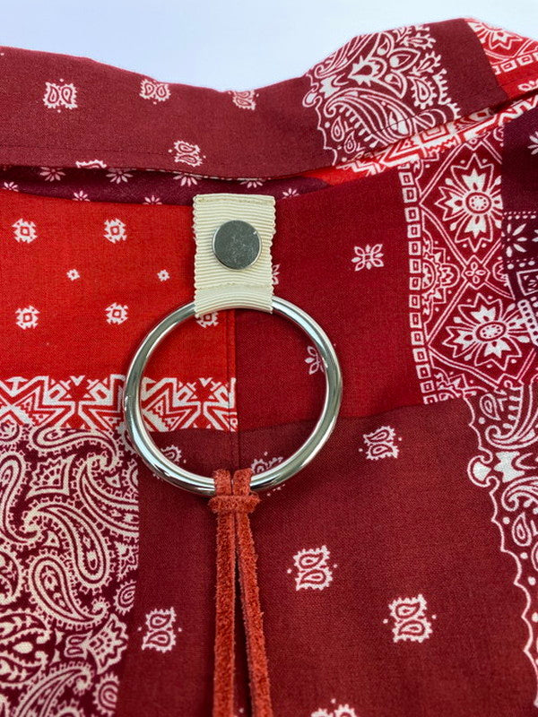 【中古美品】【メンズ】 MINDSEEKER マインドシーカーBANDANA COACH JACKET MS-19AW-JKT07 バンダナ コーチジャケット メンズ アウター 142-250321-em-26-min サイズ：Ｍ カラー：レッド 万代Net店