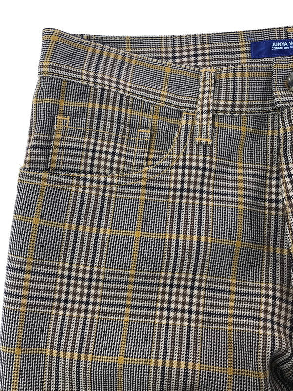 【中古品】【メンズ】 JUNYA WATANABE COMME DES GARCONS MAN ジュンヤ ワタナベ・コム デ ギャルソン 00's WOOL CHECK PANT WN-P015 151-260523-rt-15-tagh サイズ：M カラー：ブラウン系 万代Net店