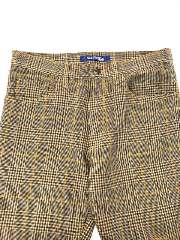 【中古品】【メンズ】 JUNYA WATANABE COMME DES GARCONS MAN ジュンヤ ワタナベ・コム デ ギャルソン 00's WOOL CHECK PANT WN-P015 151-260523-rt-15-tagh サイズ：M カラー：ブラウン系 万代Net店