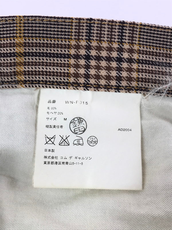 【中古品】【メンズ】 JUNYA WATANABE COMME DES GARCONS MAN ジュンヤ ワタナベ・コム デ ギャルソン 00's WOOL CHECK PANT WN-P015 151-260523-rt-15-tagh サイズ：M カラー：ブラウン系 万代Net店