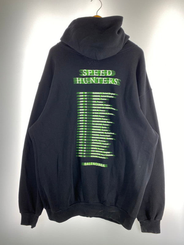 【中古品】【メンズ】 BALENCIAGA バレンシアガ SPEED HUNTERS ZIP UP HOODIE 19SS スピード ハンター ジップアップ フーディ パーカー メンズ トップス 141-250321-em-25-min サイズ：S カラー：ブラック 万代Net店