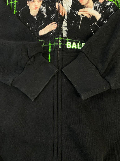 【中古品】【メンズ】 BALENCIAGA バレンシアガ SPEED HUNTERS ZIP UP HOODIE 19SS スピード ハンター ジップアップ フーディ パーカー メンズ トップス 141-250321-em-25-min サイズ：S カラー：ブラック 万代Net店