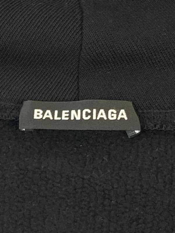 【中古品】【メンズ】 BALENCIAGA バレンシアガ SPEED HUNTERS ZIP UP HOODIE 19SS スピード ハンター ジップアップ フーディ パーカー メンズ トップス 141-250321-em-25-min サイズ：S カラー：ブラック 万代Net店