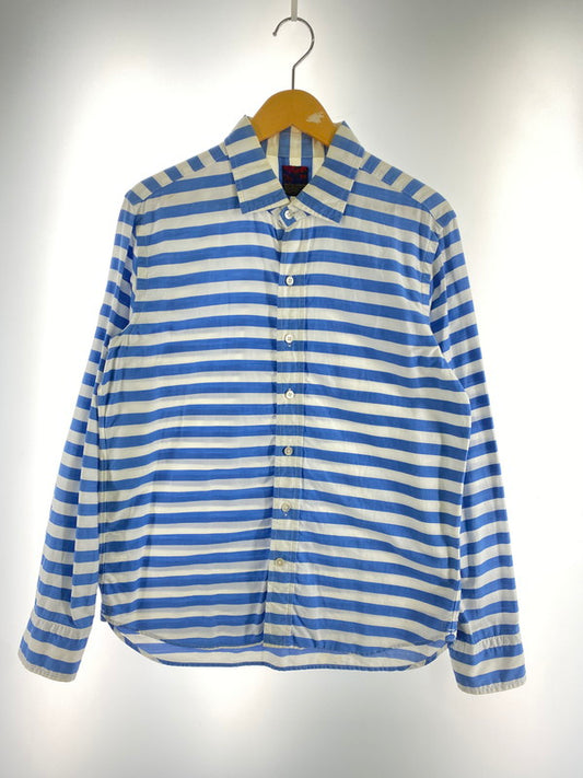 【中古品】【メンズ】 BRU NA BOINNE ブルーナボイン STRIPE SHIRT ストライプシャツ メンズ 長袖シャツ トップス 146-260410-KS-14-min サイズ：不明 カラー：ホワイト/ブルー 万代Net店