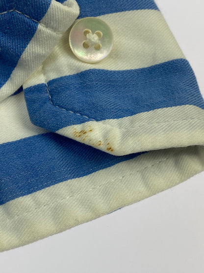 【中古品】【メンズ】 BRU NA BOINNE ブルーナボイン STRIPE SHIRT ストライプシャツ メンズ 長袖シャツ トップス 146-260410-KS-14-min サイズ：不明 カラー：ホワイト/ブルー 万代Net店