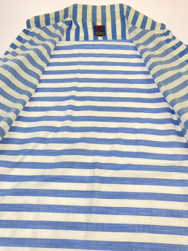 【中古品】【メンズ】 BRU NA BOINNE ブルーナボイン STRIPE SHIRT ストライプシャツ メンズ 長袖シャツ トップス 146-260410-KS-14-min サイズ：不明 カラー：ホワイト/ブルー 万代Net店