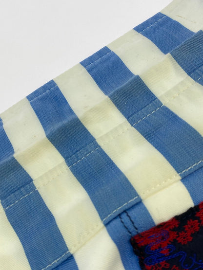 【中古品】【メンズ】 BRU NA BOINNE ブルーナボイン STRIPE SHIRT ストライプシャツ メンズ 長袖シャツ トップス 146-260410-KS-14-min サイズ：不明 カラー：ホワイト/ブルー 万代Net店
