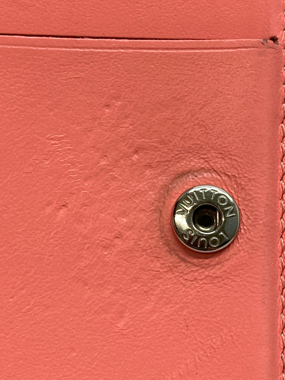 【中古品】【レディース】 LOUIS VUITTON ルイ・ヴィトン M81419 マヒナ ポルトフォイユ クレア 二つ折り 財布 179-250623-cn-3-min カラー：ピンク系 万代Net店