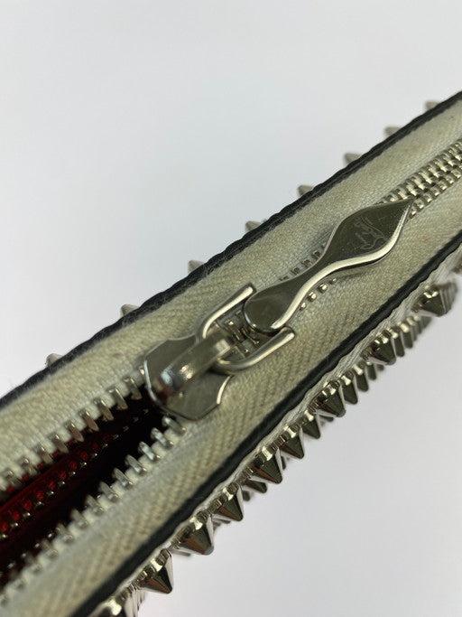 【LIFTる。景品】【中古品】【メンズ/レディース】 Christian Louboutin クリスチャンルブタン 3205076 PANETTONE WALLET パネトーネ ウォレット ラウンドウォレット 長財布 181-250331-em-03-min カラー：ホワイト系 万代Net店