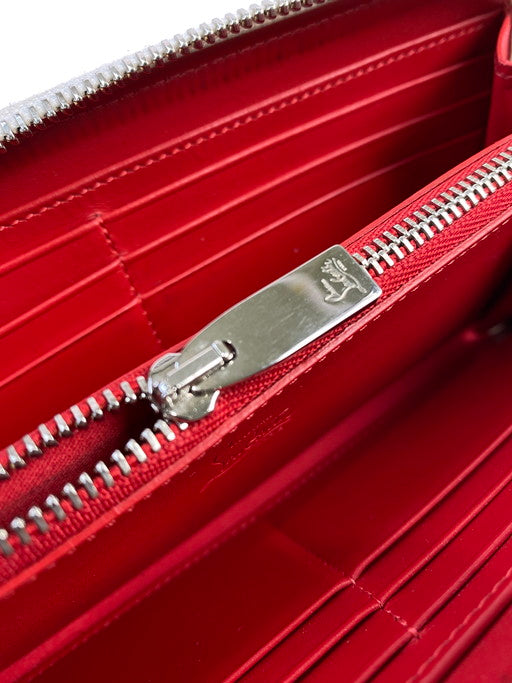 【LIFTる。景品】【中古品】【メンズ/レディース】 Christian Louboutin クリスチャンルブタン 3205076 PANETTONE WALLET パネトーネ ウォレット ラウンドウォレット 長財布 181-250331-em-03-min カラー：ホワイト系 万代Net店