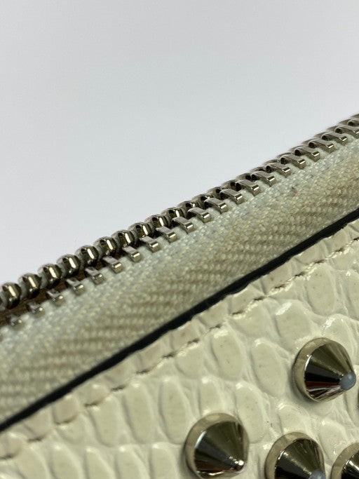 【LIFTる。景品】【中古品】【メンズ/レディース】 Christian Louboutin クリスチャンルブタン 3205076 PANETTONE WALLET パネトーネ ウォレット ラウンドウォレット 長財布 181-250331-em-03-min カラー：ホワイト系 万代Net店