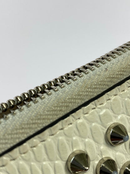 【LIFTる。景品】【中古品】【メンズ/レディース】 Christian Louboutin クリスチャンルブタン 3205076 PANETTONE WALLET パネトーネ ウォレット ラウンドウォレット 長財布 181-250331-em-03-min カラー：ホワイト系 万代Net店