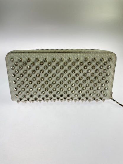 【LIFTる。景品】【中古品】【メンズ/レディース】 Christian Louboutin クリスチャンルブタン 3205076 PANETTONE WALLET パネトーネ ウォレット ラウンドウォレット 長財布 181-250331-em-03-min カラー：ホワイト系 万代Net店