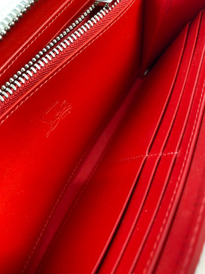 【LIFTる。景品】【中古品】【メンズ/レディース】 Christian Louboutin クリスチャンルブタン 3205076 PANETTONE WALLET パネトーネ ウォレット ラウンドウォレット 長財布 181-250331-em-03-min カラー：ホワイト系 万代Net店