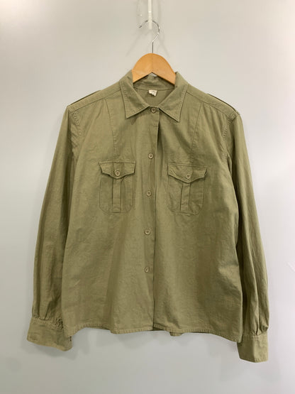 【現状渡し品】【メンズ】 U.S.ARMY ユーエスアーミー S S CHINO SHIRT 長袖 チノ シャツ メンズ ミリタリー 146-260510-em-30-min カラー：オリーブグリーン 万代Net店