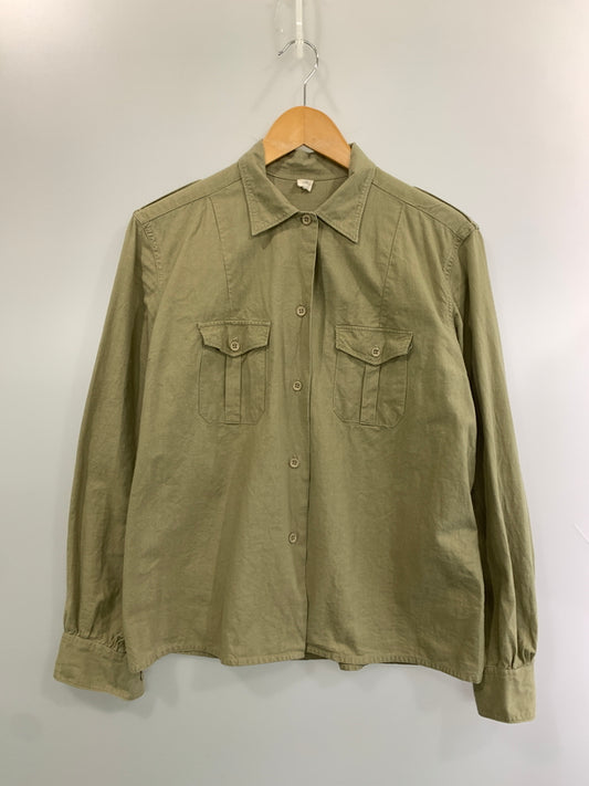 【現状渡し品】【メンズ】 U.S.ARMY ユーエスアーミー S S CHINO SHIRT 長袖 チノ シャツ メンズ ミリタリー 146-260510-em-30-min カラー：オリーブグリーン 万代Net店