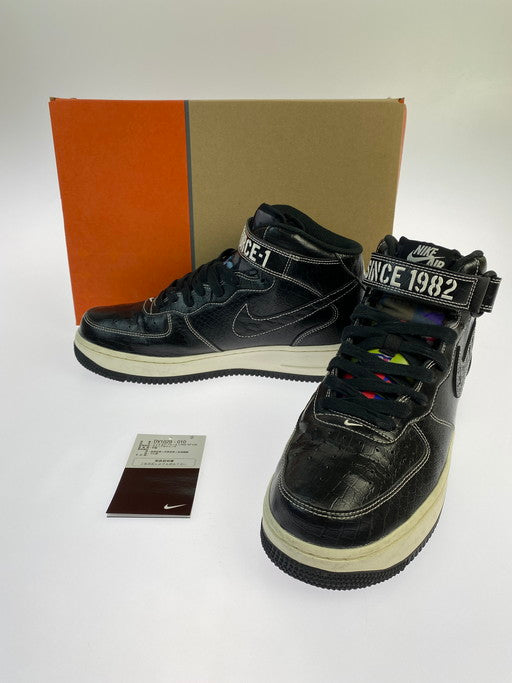 【中古品】【メンズ】 NIKE ナイキ DV1029-010 AIR FORCE 1 MID LX OUR FORCE 1 エア フォース 1 ミッド スニーカー シューズ 靴 160-250320-me-04-min サイズ：27.0cm US9 カラー：BLACK/BLACK-PALE IVORY 万代Net店
