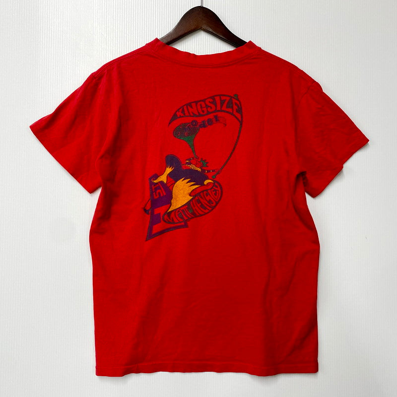 【中古品】【メンズ】 HI STREET ハイストリート 80S MATT HENSLEY マット ヘンズリー KINGSIZE MODEL T-SHIRT キングサイズ モデル Tシャツ トップス 半袖 146-250920-ya-02-izu サイズ：下記参照 カラー：レッド 万代Net店
