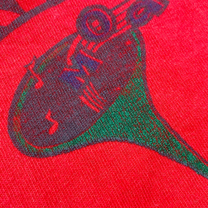 【中古品】【メンズ】 HI STREET ハイストリート 80S MATT HENSLEY マット ヘンズリー KINGSIZE MODEL T-SHIRT キングサイズ モデル Tシャツ トップス 半袖 146-250920-ya-02-izu サイズ：下記参照 カラー：レッド 万代Net店